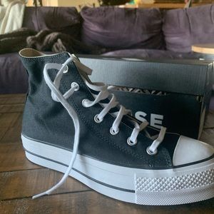 Black Platform Converse